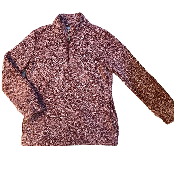 Weatherproof Vintage Mauve 1/4 Zip Fleece Womens Size M - Picture 1 of 7